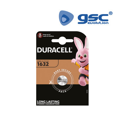 106000001 - 5000394007420 Bateria de lítio Duracell DL1632 Blister 1