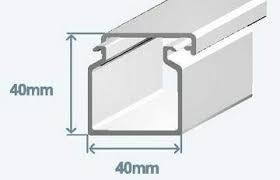 13020 CBR - CALHA 40X40 BRANCA EFAPEL 5603011035976