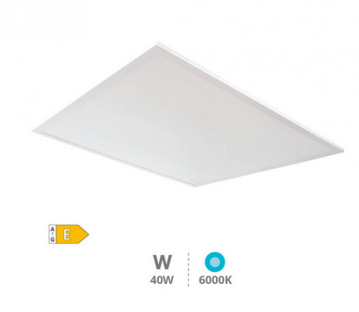 203400009 - 8433373060913Painel embutido ultrafino LED Sabha 40W 6000K Branco