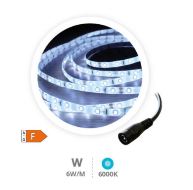 204030016 - 8433373064294Rolo 5M Tira de LED 6W/M 6000-6500K IP44 24V