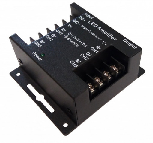 214417.1288 - Amplificador RGB 12-24Vdc 3x96W (12Vdc) - Quant. fornecida = 1 un