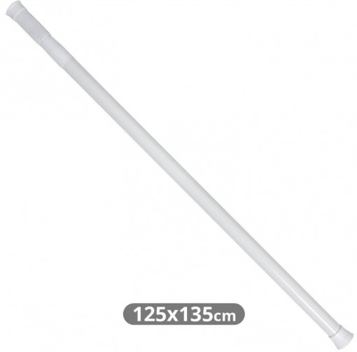 404000006 - 8433373068483Haste extensível para cortina de duche de 135 a 235cm