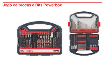 49109110 -Jogo de brocas e Bits Powerbox 101 peças