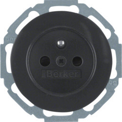 6765792045 - R.classic - tomada FR obtur., preto HAGER EAN:4011334377092