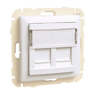 70442 SBR - ARO C/MÓDULO DUPLO P/CONETORES RJ45 BRANCO EFAPEL 5603011580841