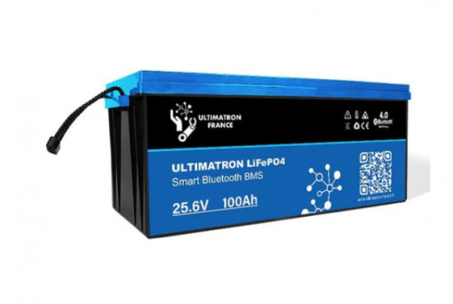 Bateria de Lítio 24V 100Ah 522 x 240 x 218 mm) - Ultimatron UBL-24V-100AH - LIFEPO4