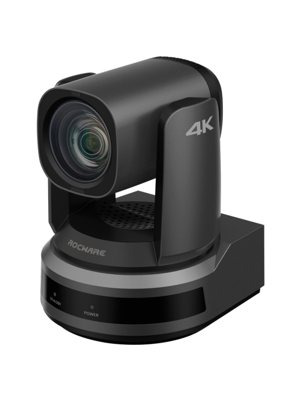 Câmara PTZ - Resolução 4K - Ângulo de visão 80.8º - Zoom óptico 12X - Enquadramento automático - PoE+