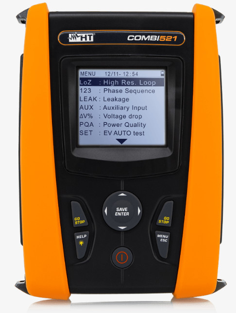 Combi521 - HV000521 Multifunctional Tester According to IEC 61557 with integrated single phase energy analyzer