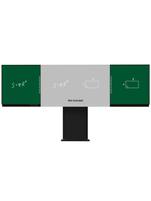Compatível com interativo IB-TE-YL-86E2 - Quadro de giz do lado esquerdo - Quadro de giz do lado direito - Digitalização de texto manuscrito no Windows - Suporte ajustável parede-pavimento