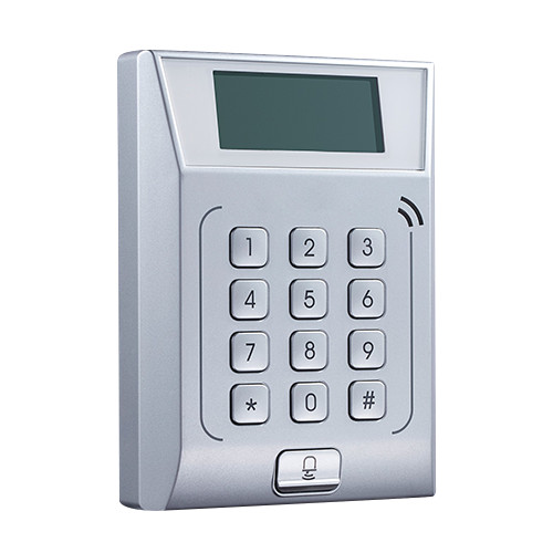 Controlo de Acesso - Cartão MF e teclado - 3.000 usuários / 10.000 registos - TCP/IP, e Relé - Controladora integrada - Software Safire Control Center