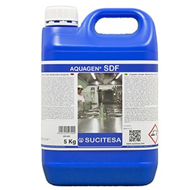 Higiene e Limpeza - 635 - AQUAGEN SDF 5Lt Limpador Clorado, Bactericida e Fungicida
