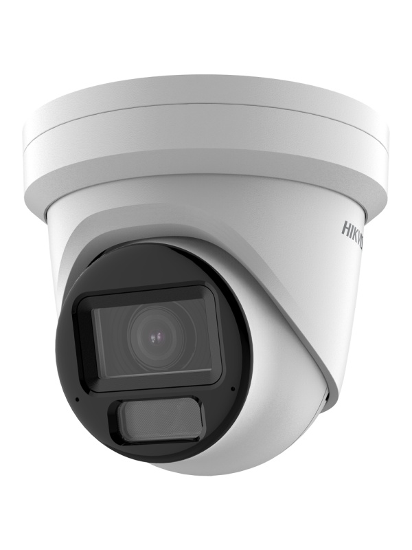 Hikvision Câmara Turret IP gama PRO - Resolução 8 Megapixel (3840x2160) - Lente varifocal motorizada 2.8~12 mm - Alcance da luz híbrida 40 m | PoE | MicroSD - Deteção de movimento 2.0 | AcuSense - Face Detection | Alarmes | Áudio | Microfone