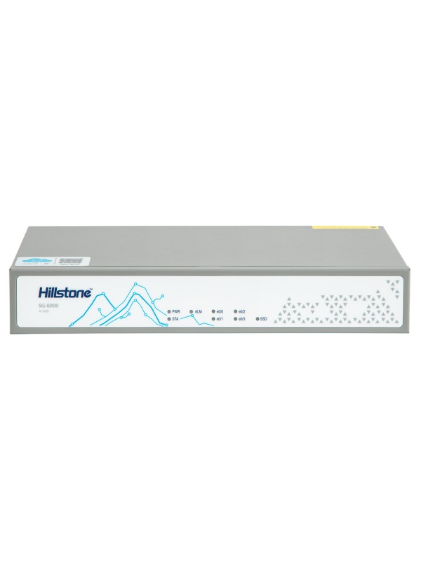 Hillstone Networks NGFW - Hardware + 1 ano de serviço básico - 4Gbps FW/1.5Gbps NGFW throughput - 450k sessões simultâneas - 4 portas 10/100/1000BASE-T - Secretária