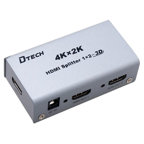 Multiplicador de sinal HDMI - 1 entrada HDMI - 2 saídas HDMI - Até 4K*2 - Cumprimentos máximo de saída25 m - Alimentação DC 5 V