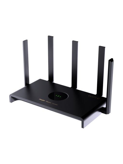 Reyee Enrutador Gigabit Malla Wi-Fi 6 AX3000 - Agregación de llamadas Pálido - 4 Puertas RJ45 10/100/1000 Mbps - 802.11ax 2x2 e banda par 2,4 e 5 GHz - Modo reloj de repetición, enrutador, agujas de acceso, WISP - Escritorio pequeño / Escritorio doméstico / Juego de azar