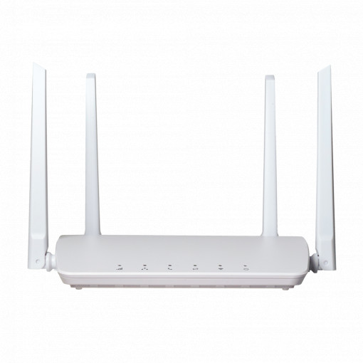 Router 4G Cat4 150Mbps 50Mbps Download [%VAR%] Upload - Porta RJ45 10/100MBps - Interface Wi-Fi 2.4GHz 802.11 b/g/n - Ranhura para cartão Nano SIM - LEDs indicadores de atividade - Antenas externas LTE e Wi-Fi