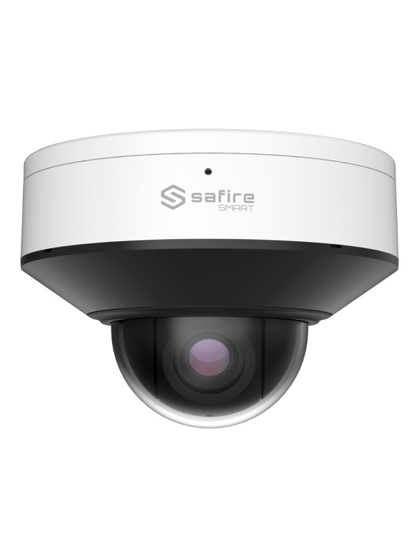 Safire Smart - Chamber MiniPtz IP I1 Artificial Intelligence - Resolution 4 Megapíxel (2560x1440) | WDR 120 DB - Optical Zoom 4x | IR 30M - Autotracking, human y vehicul | Alarms - IP67, IK10 | Poe+ (IEEE802.3AT)