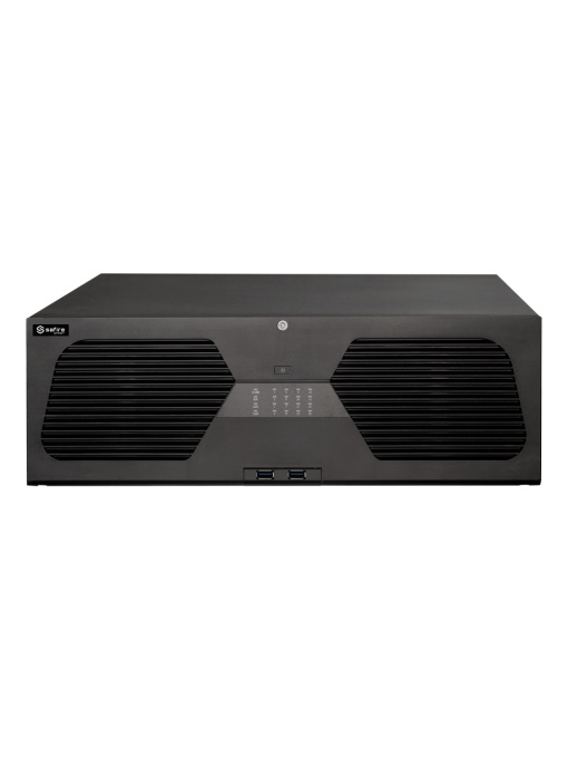 Safire Smart - NVR recorder for Gama A3 IP Cameras. - 128CH Video / Compression H.265s / 8HDD - Resolution up to 16MPX / Band Width 768MBPS - HDMI Up to 8K and VGA / Dewarping Fisheye - Facial Recognition, Video Metadata