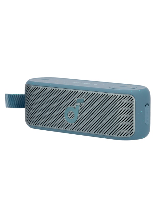 SOUNDCORE PORTATEL HIGHLY BY ANKER - 2 Stereo Diaphragms - 20W Sound - 12 Hours of Playback - Sound Frequency 50Hz ～ 40 kHz - impermeable IPX7 | Blue color