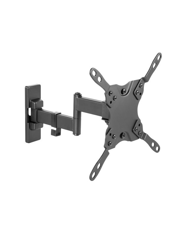 Suporte com braço - Peso suportado 20Kg - VESA 200x200mm - Distância à parede de 60~273mm - Declive -12º / +5º - Transformar -90º / -90º
