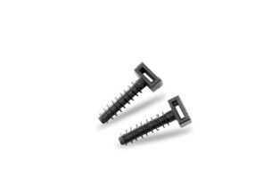 000900196 - 8436021941961Pacote com 100 unidades de plugue de flange preto