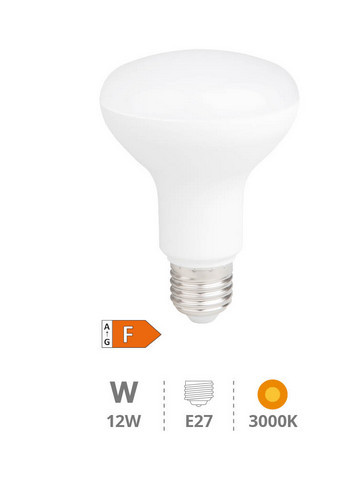 200616009 - 8433373057227Lâmpada refletora LED R80 12W E27 3000K