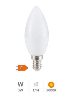 200695012 - 8433373056497 Candeeiro de vela LED 3W E14 3000K