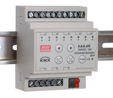 219634.380 - Module Mean Well Knx 8 Exits 10A/CH. Kaa - Quant. supplied = 1 un