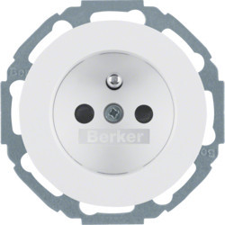 6765792089 - R.classic - tomada FR obtur., branco HAGER EAN:4011334377085