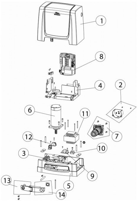 6Z32P - Motor 24 Vcc para NEOS600