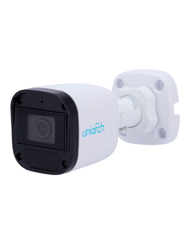 Câmara Bullet IP Uniview-Uniarch - 2 MP | Lente 4.0 mm - IV 30 m | DWRD - - PoE | IP67 - Microfone integrado