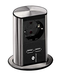 ELEVATOR 1x SCHUKO + 2xCARREGADOR USB (5,2V/2,15A)