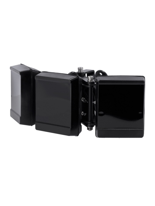 Enfocar infrarrojo de rango 100~160m - Iluminación poner LED de 850 nM - 18 Lámparas LED IR - Apertura do haz 15°~45 - Intensidad e límite ajustable - Impermeable IP66 , IK10