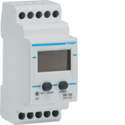 EU102 - Relé controlo de tensão mono. c/ visor HAGER EAN:3250612411023