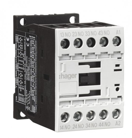 EVR00440C - Relé de com. 4NA 230 V 50 Hz/240 V 60 Hz HAGER EAN:3250612236565