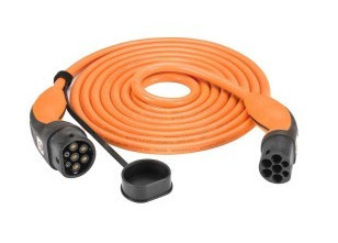 Helix charging cable (up to 22kW) orange, type 2, 32 A, three -phase, 5 m