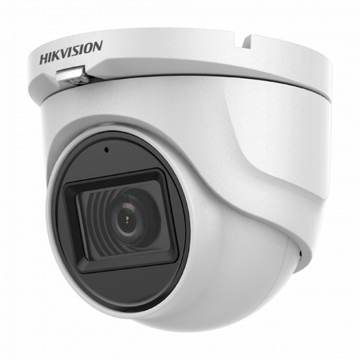 Hikvision - Câmara Dome 4en1 Gama CORE - Resolução 5 Megapixel (2560x1944) - Lente 2.8 mm | Smart IR Alcance 30 m - Áudio sobre coaxial | Microfone integrado - Impermeável IP67