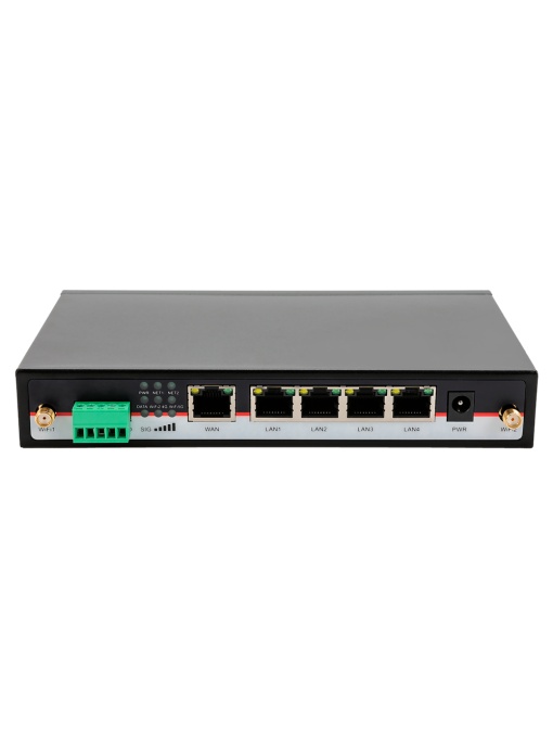 Hongdian Router 4G Industrial - 2 x 4g Modules LTE CAT 6 - Dual SIM DUAL MODEM - Doors RS232/RS485 - Wi -Fi 802.11b/g/N/AC 2.4GHZ -5GHZ - 5 PUGE SHORTS Ethernet RJ45 Gigabit