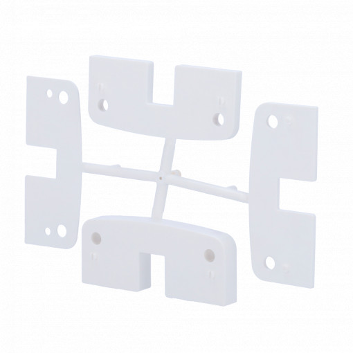 Intelligent Lock Support - compatible with WM -BOLT -W and WM -BOLT -WIFI -W - Suitable for assembling the frame of the frame - thickness: 1 mm / 2 mm / 5 mm / 10 mm - Combinable Supports - White color