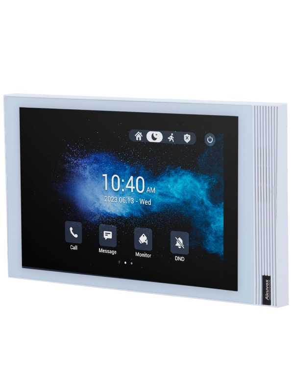 Monitor Android 12.0 para vídeo porteiro - Ecrã IPS de 8" - Áudio bidireccional Crystal Clear | Easy UI - TCP/IP, PoE, WiFi, Bluetooth, SIP padrão - Manutenção na nuvem | APPs de terceiros - Ligação de monitor e placas via Cloud