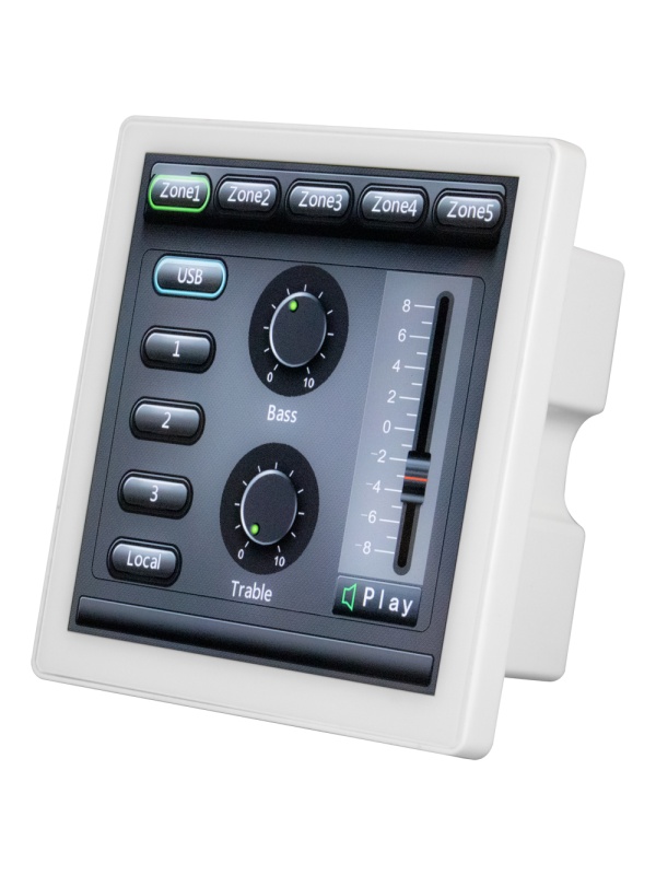 Panneau de commande intelligent - programmable / configurable - Installation du mur - Compatible avec DSPPA -MAG505 - Réglage du volume, égaliseur - Sélection de la source
