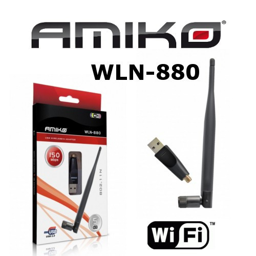 Pen Wireless 5dB p/ Receptores ALMA e AMIKO REF: WLN-880
