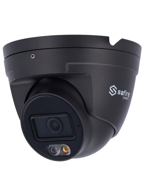 Safire Smart - Câmara Turret IP gama I1 AI Avançada e DualLight - Resolução 4 Megapixel (2688x1520) - Lente 2.8 mm | Áudio | IV 30m &amp; WL 30m - IA avançada:Perímetro, Facial, Contagem, Metadados - Impermeabilização IP67 | PoE (IEEE802.3af) | P2P