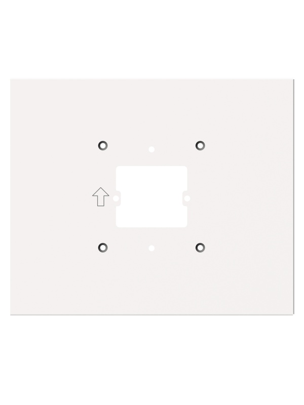 Suporte de superfície - Cobre as marcas de instalação anteriores - Específico para videoporteiros da Hikvision - Compatível com monitores DS-KH7x00 - Medidas: 200 (Al) x 240 (Lg) x 7 (Fd) mm - Fabricado em plástico