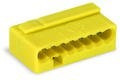 WAGO - Ligador MICRO PUSH WIRE { B 0,6-0,8mm' | amarelo | 8 condutores | ref. 243-508