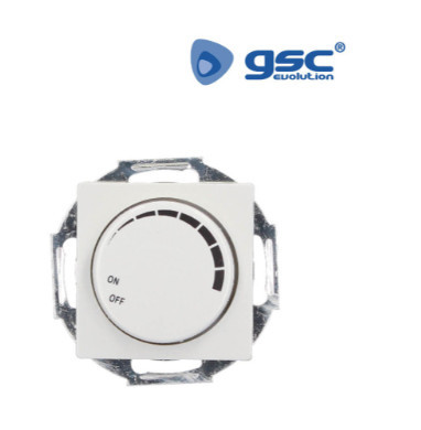 000201011 - 8433373010116Regulador de luz rotativo embutido 56x56mm