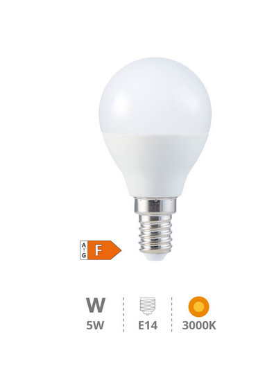 200690030 - 8433373056749Lâmpada LED esférica 5W E14 3000K