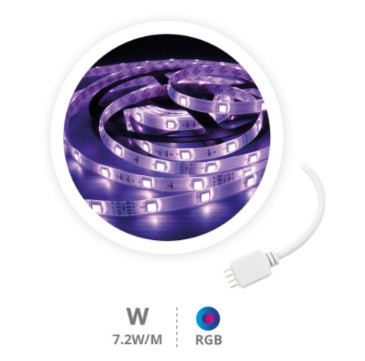 204030017 - 8433373064300Rolo 5M Faixa de LED 7,2W/M RGB IP44 24V