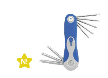 502055034 - 8433373068421Conjunto de 8 chaves torx de T9 a T40