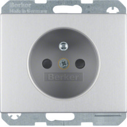 6765757003 - K.1/K.5 - tomada FR obturad., alumínio HAGER EAN:4011334378594